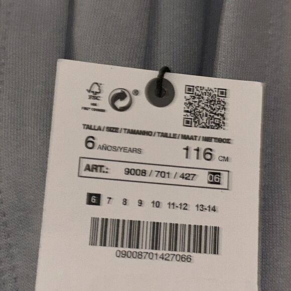 ZARA Kids | Mid Blue | NEW YORK SEQUINED PLUSH SWEATSHIRT - Picture 4 of 4